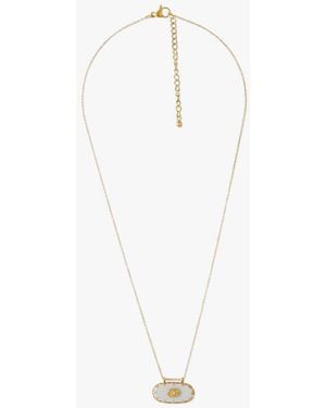 Lollipops Collier Collier pendentif pierre Acier - Blanc