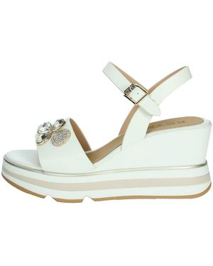Keys Sandalen Met Sleehak K-11023 - Blauw