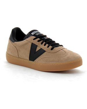 Victoria Baskets basses Baskets unisexes avec semelle caramel - Marron