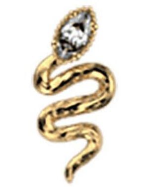 Les Georgettes Boucles oreilles piercing Les Cadettes Aspic laiton doré - Métallisé