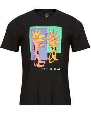 Volcom T-Shirt Korte Mouw Longo Cats Bsc Sst - Zwart