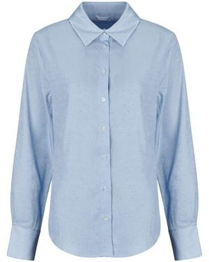Guess Camicia Ls Lucia Relaxed Hotfix Shirt - Blu