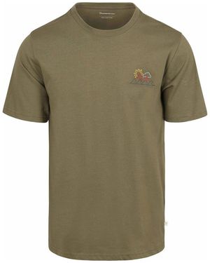 Knowledge Cotton T-shirt T-shirt Imprimé Olive - Vert
