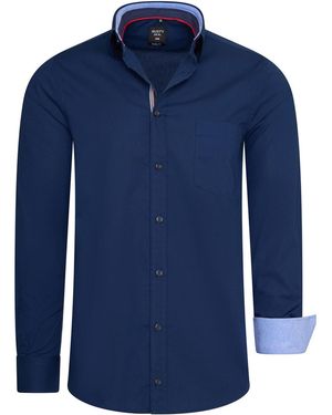 Rusty Neal Chemise Overhemd Regular Fit - Bleu