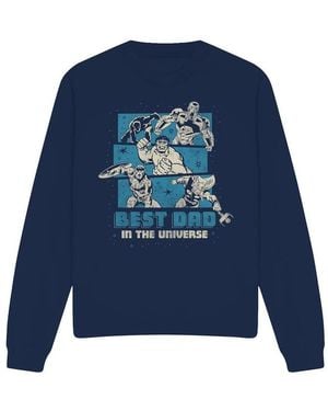 Marvel Sweatshirts Best Dad - Bleu