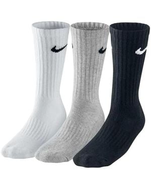 Nike Chaussettes Chaussettes Lot de 3 Paires coton avec compression - Bleu