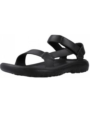 Teva Sandales plates Chanclas Hombre Modèle Hurricane Drift - Noir