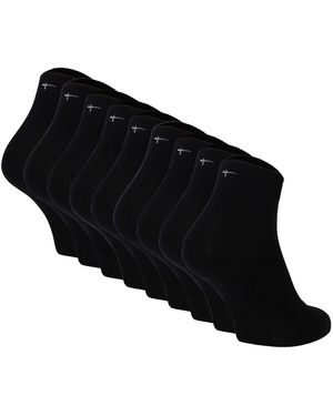 Tamaris Chaussettes Chaussettes Comfort Cotton Quarter 9-Pack - Noir