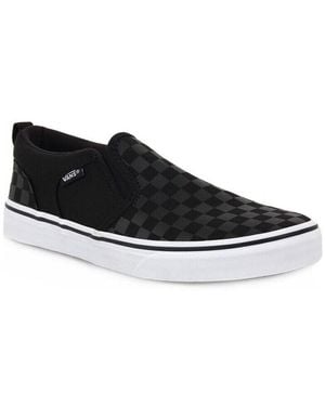 Vans Baskets basses Asher Check - Noir