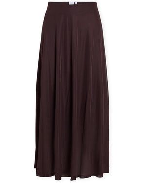 Vila Jupes Karfa Midi Skirt - Marron