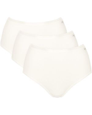 Sloggi Slips Slip Paquet de 3 GO Daily Cotton Highwaist 3P - Blanc