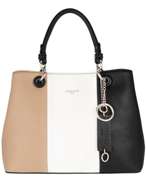 Crazychic Sac à main Sac à Main Multicolore - Noir