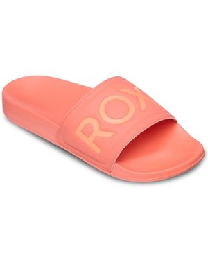Roxy Sandales Plates Slippy Ii - Rose