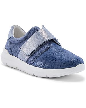 Pediconfort Baskets Basses Derbies Femme À Scratch - Bleu