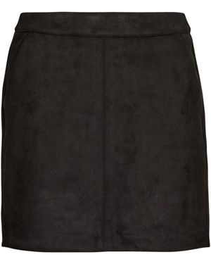 Vero Moda Shorts Vmdonnadina Fauxsuede Short Skirt Noos - Nero