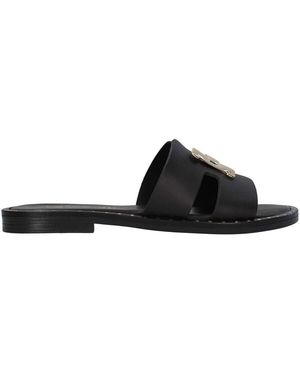 S.piero Sandales plates E2-006 - Noir