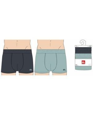 Quiksilver Slips - Lot de 2 boxers - marine et ciel - Bleu