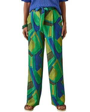 Daxon Pantalon by - Pantalon large et fluide - Vert