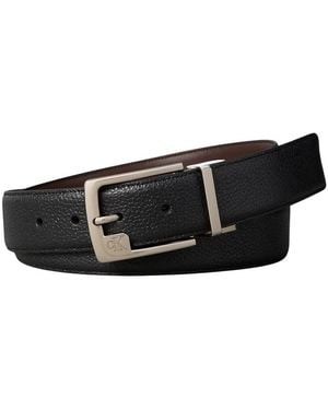 Calvin Klein Ceinture SSNL MONO FRAME BUCKLE - Noir