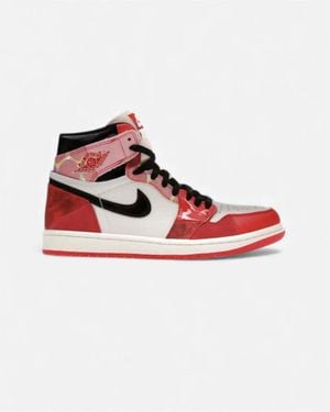 Nike Baskets montantes Jordan 1 Retro High OG Spider-Man Across the Spider-Verse (TD) - Rouge
