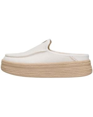 HEYDUDE Espadrilles Austin Lift Espadrille Woven Egret - Blanc
