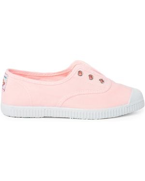 Pisamonas Baskets basses Tennis En Toile Avec Bout Caoutchouc Sans Lacets - Rose
