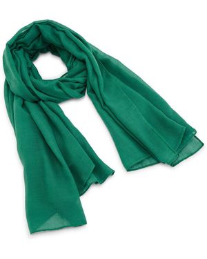 Daxon Echarpe Grande Étole Unie - Vert