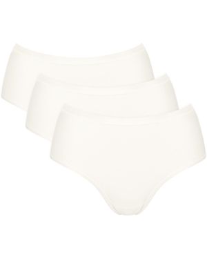 Sloggi Culottes & Slips Pack X3 Culottes Slips Midi Go Daily Cotton - Blanc