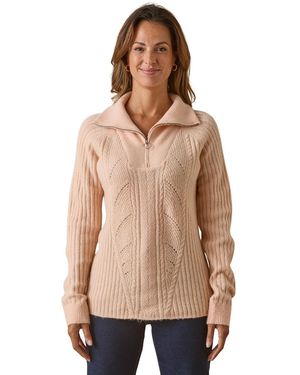 Daxon Pull by - Pull col camionneur zippé - Neutre