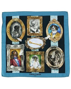 Simon Carter Costumes Et Cravates Pochette - Bleu