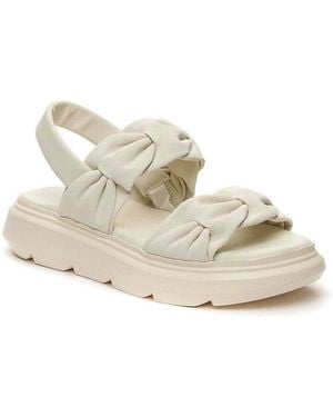 KEDDO Sandales compensées beige casual open sandals - Blanc