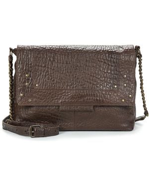 Pieces Umhängetasche Pcfelizia Leather Large Cross Body - Braun
