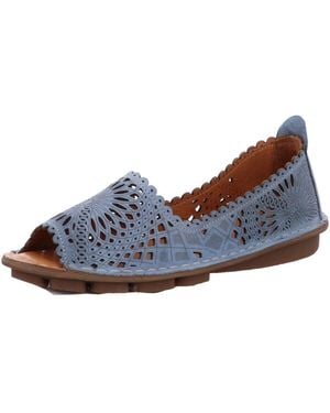 Gemini Sandales plates - Bleu