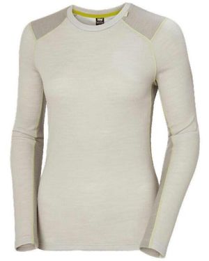 Helly Hansen T-Shirt W Lifa Merino Midweight Crew - Grijs