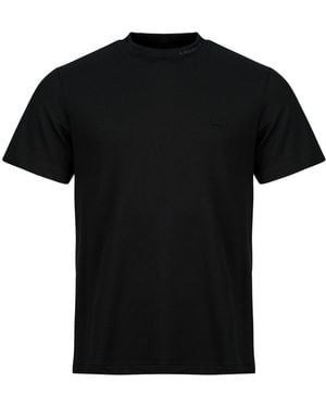 Lacoste T-Shirt Korte Mouw T-Shirt Regular Fit Stretch Avec Col Jacquard - Zwart
