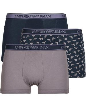 Emporio Armani Boxers Core Logo Band Pack X3 - Blauw