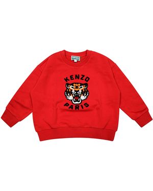 KENZO Felpa Girocollo Tiger - Red