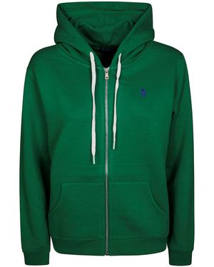 Polo Ralph Lauren Prl Felpa Cappuccio Full Zip - Green