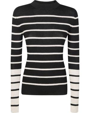 8pm Maglia Oversize Bacchetta Arabesque - Black