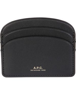 A.P.C. Porte-Cartes Demi-Lune - Black