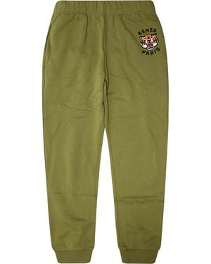 KENZO Pantalone Felpa Tiger - Green