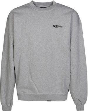 Represent Felpa Gc Base Logo - Grigio