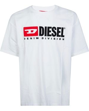 DIESEL T-Shirt Logo - Bianco