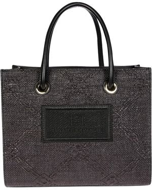 Elisabetta Franchi Borsa Raffia - Nero