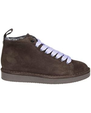Pànchic P01 Ankle Boot Suede Faux Fur Lining - Marrone