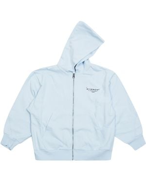 Givenchy Cardigan Con Cappuccio - Blu