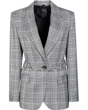 Liu Jo Blazer Monopetto Galles - Grigio