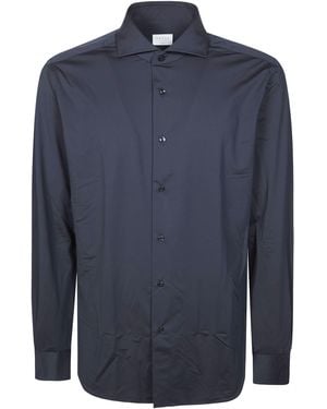 Xacus Camicia Active No Stiro Collo Francese - Blu