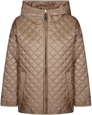 CUBE MAX MARA Leo Imbottito Corto - Brown
