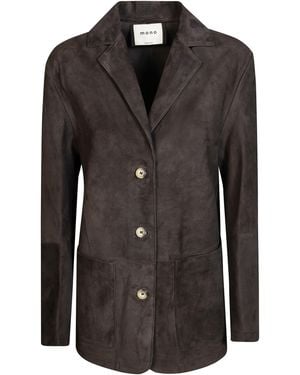 Nuage Nico Suede Giacca Over Sfoderato - Black